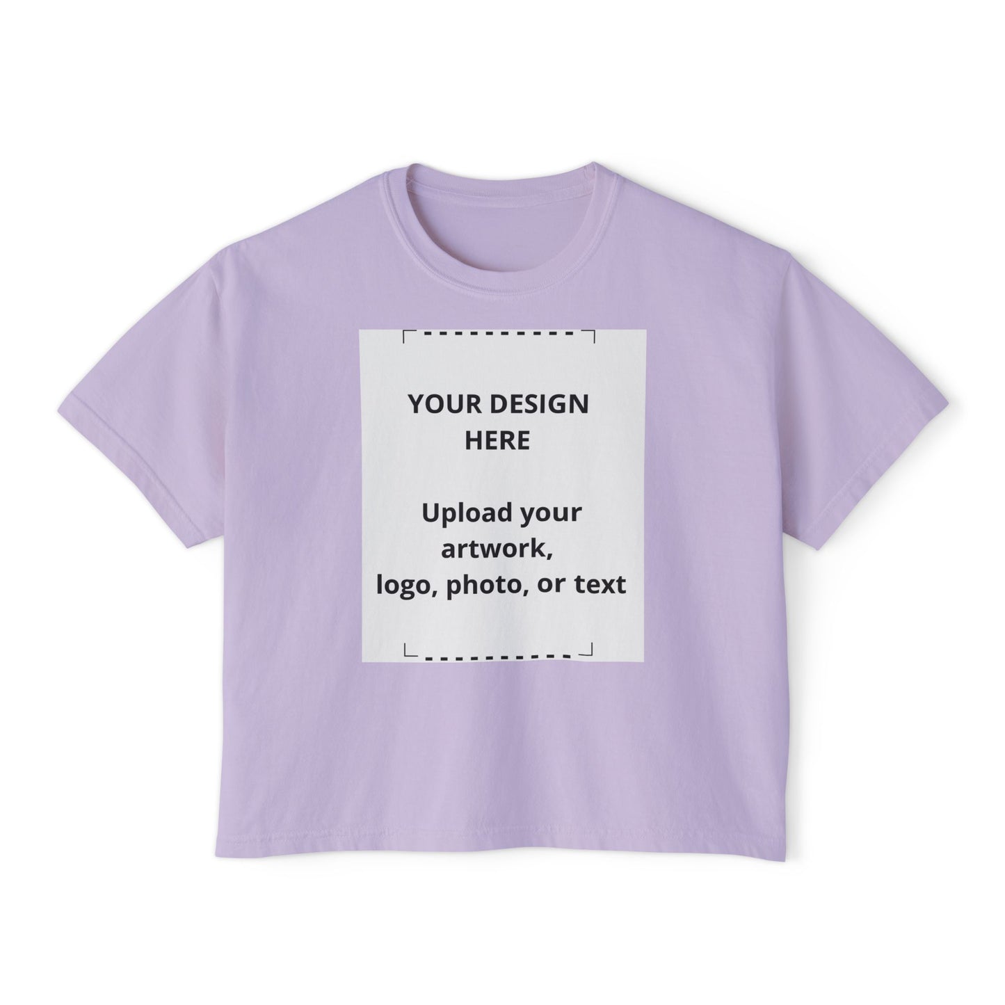 Women's Boxy Tee - Customizable Graphic Crop T-Shirt
