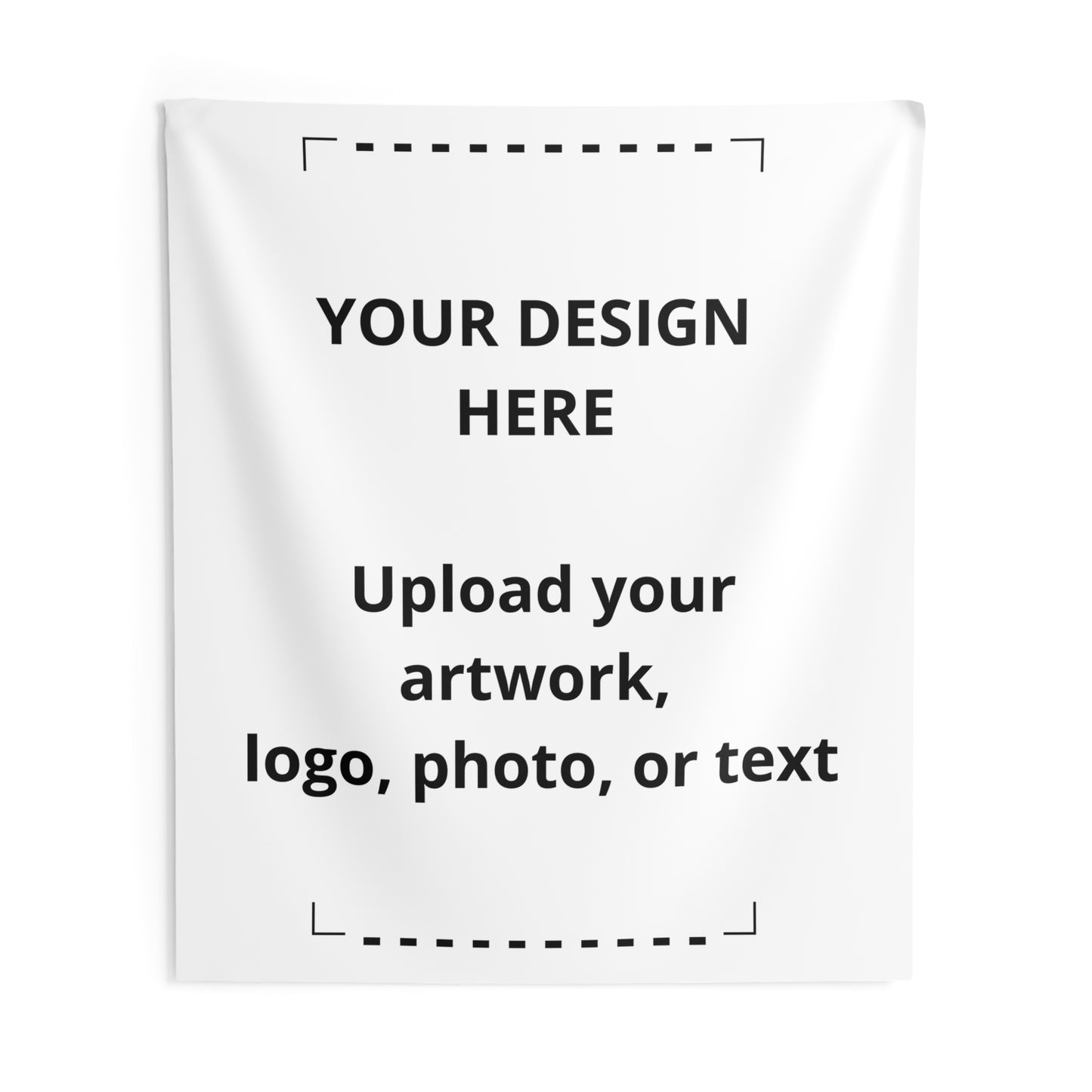 Custom Indoor Wall Tapestry — Personalized Photo, Logo & Text Decor