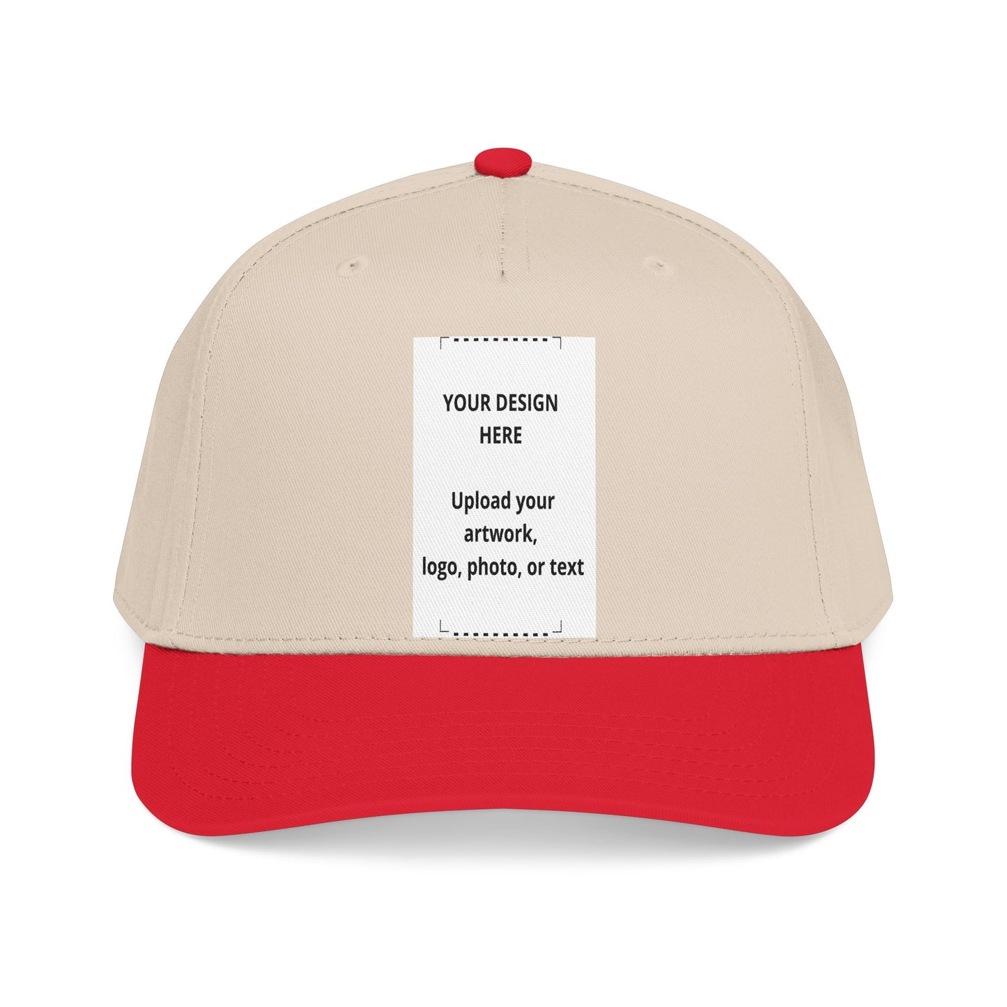 Custom Mid-Profile Baseball Cap — Personalized Embroidered Patch Hat