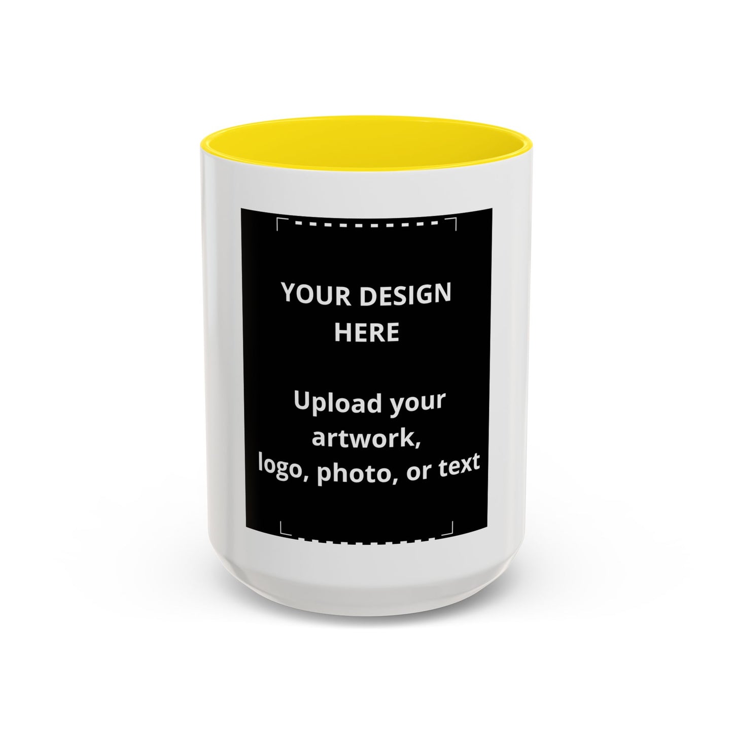 Custom Accent Coffee Mug — Personalized Photo & Logo Coffee Cup (11oz/15oz)