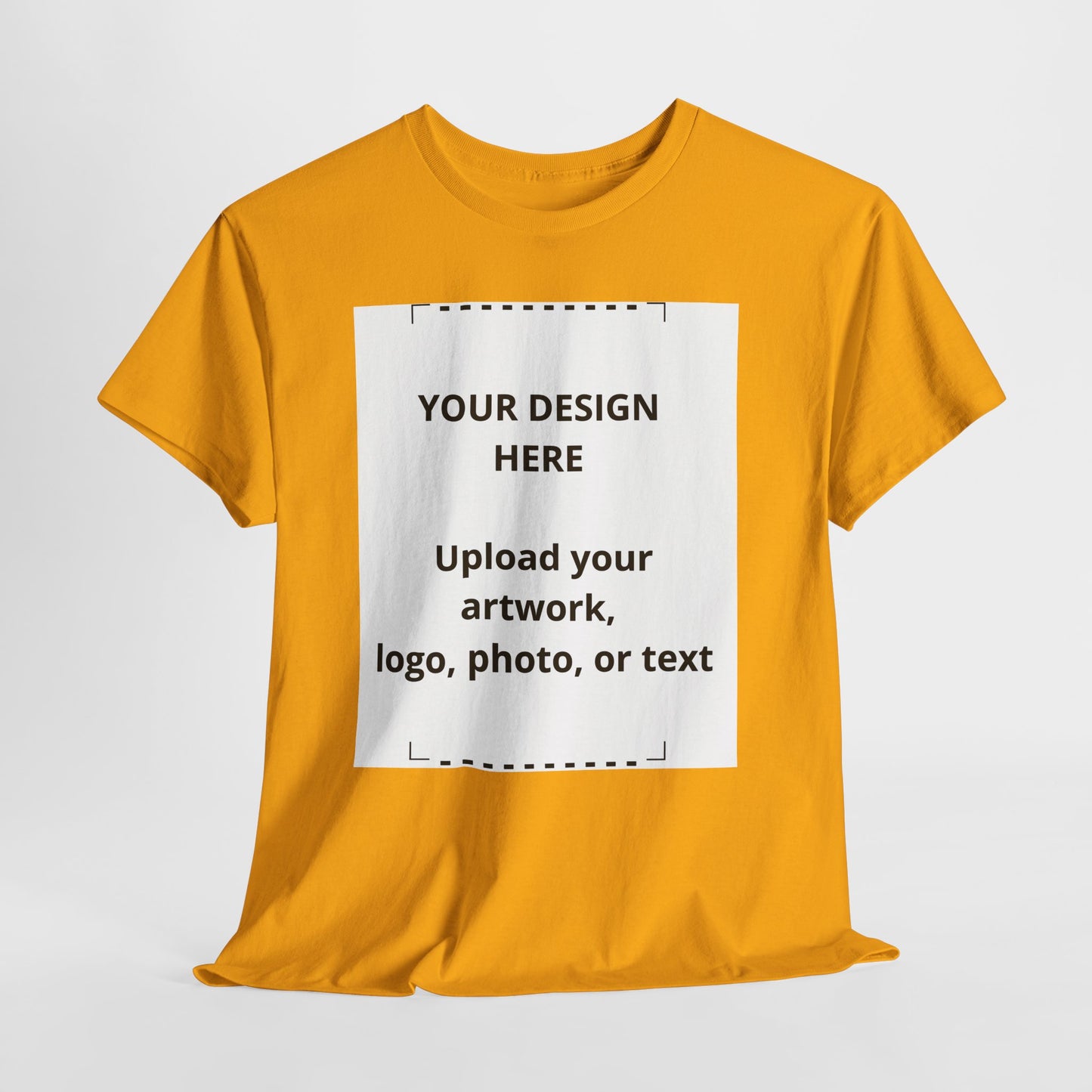 Customizable White T‑Shirt — Upload Your Design, Photo or Logo