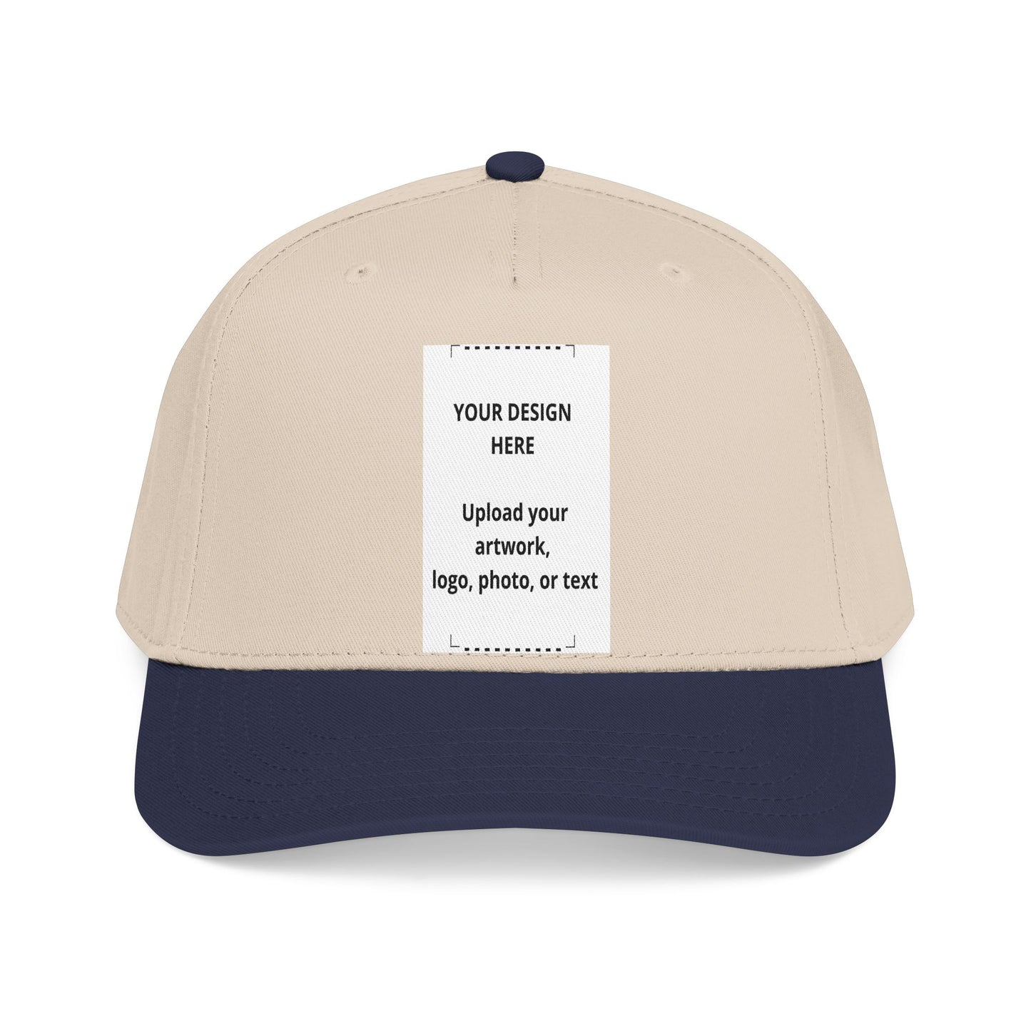 Custom Mid-Profile Baseball Cap — Personalized Embroidered Patch Hat