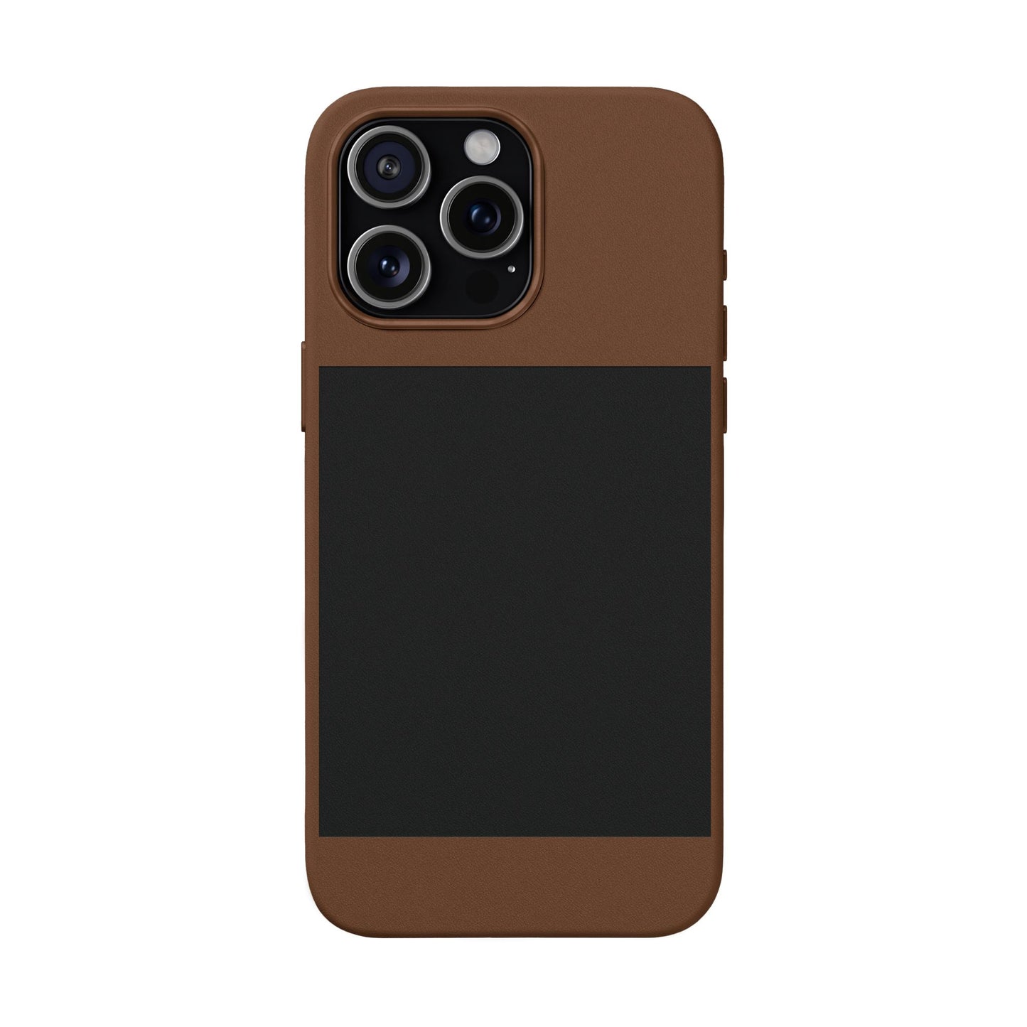 Engravable PU Leather Phone Case — Custom Minimalist Protective Cover