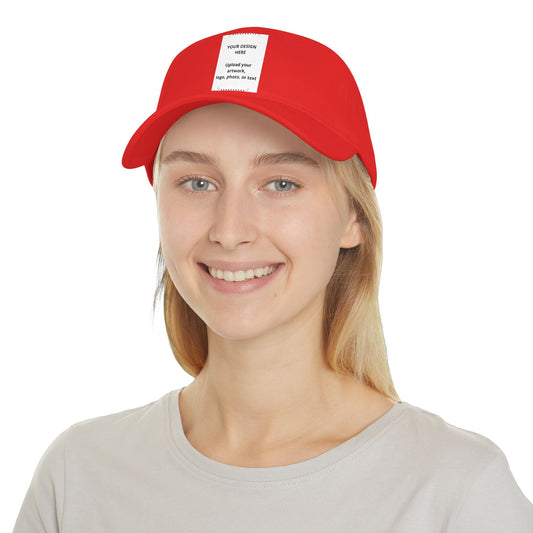 Custom Low Profile Baseball Cap — Personalized Embroidered Patch Hat