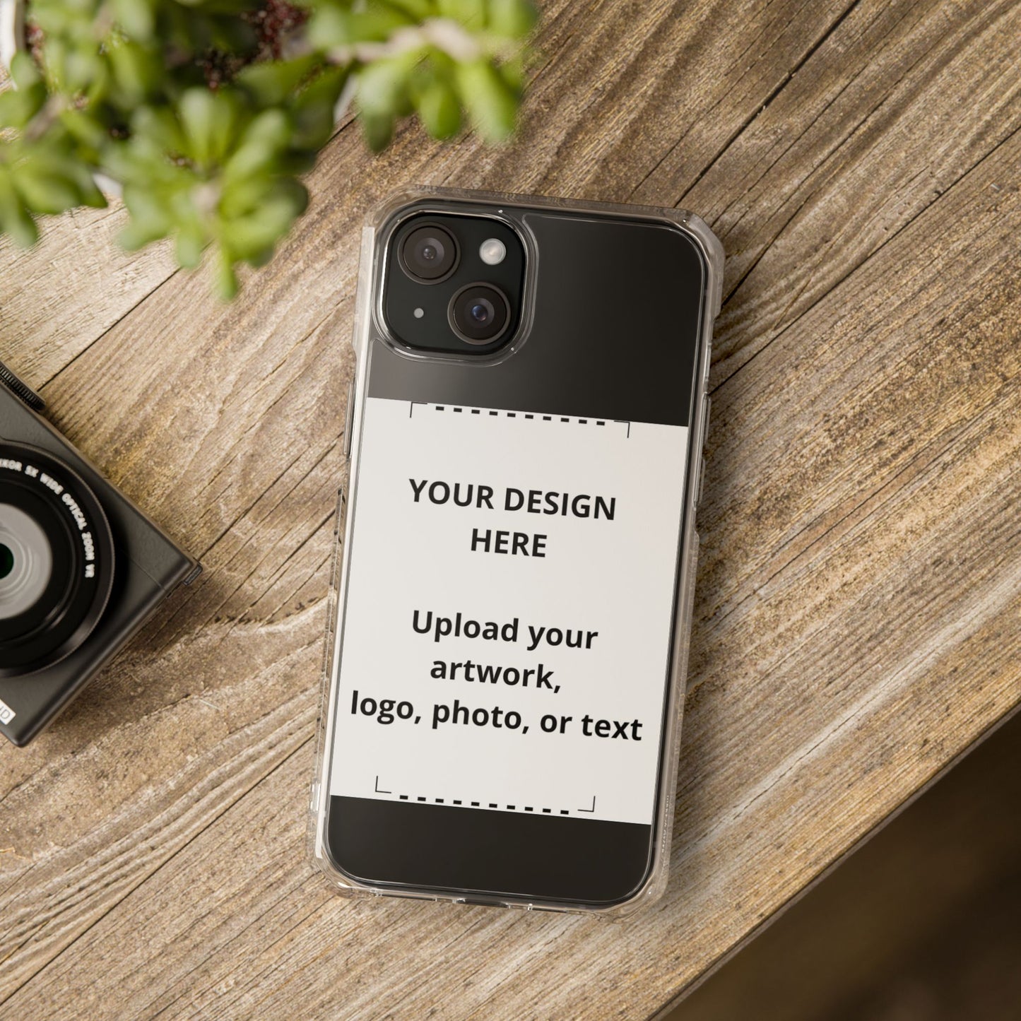 Clear Magnetic Phone Case — Customizable Impact-Resistant iPhone Cover