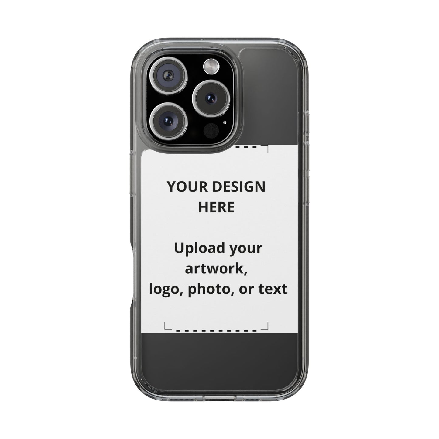 Custom Clear Phone Case — Personalized Photo, Logo & Text iPhone Case