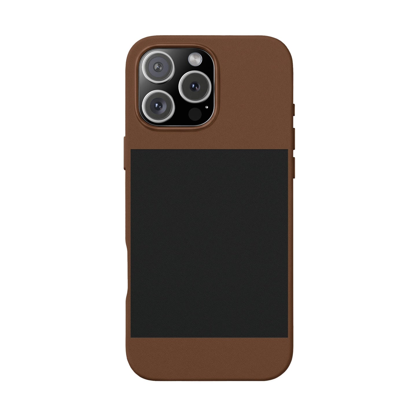 Engravable PU Leather Phone Case — Custom Minimalist Protective Cover