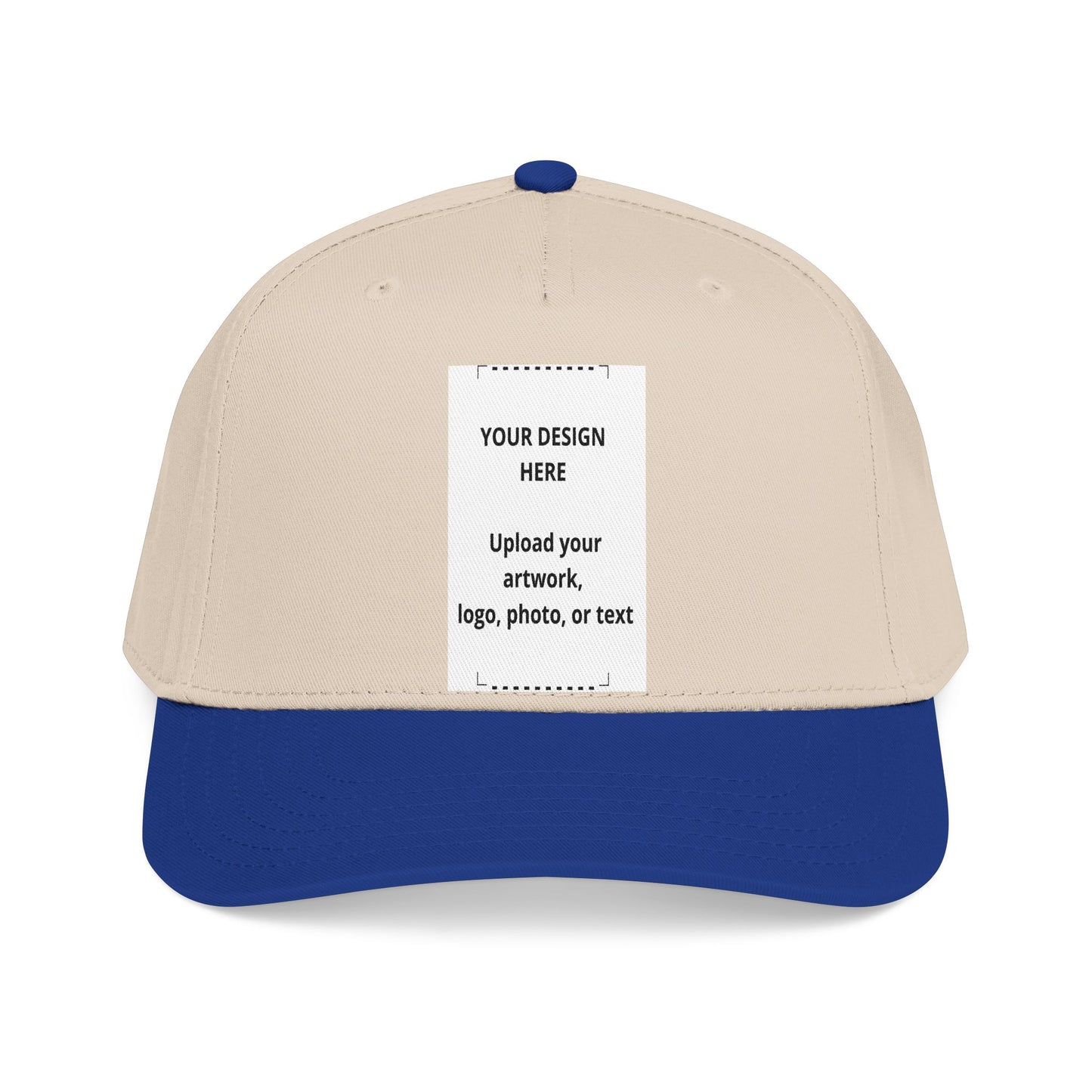 Custom Mid-Profile Baseball Cap — Personalized Embroidered Patch Hat