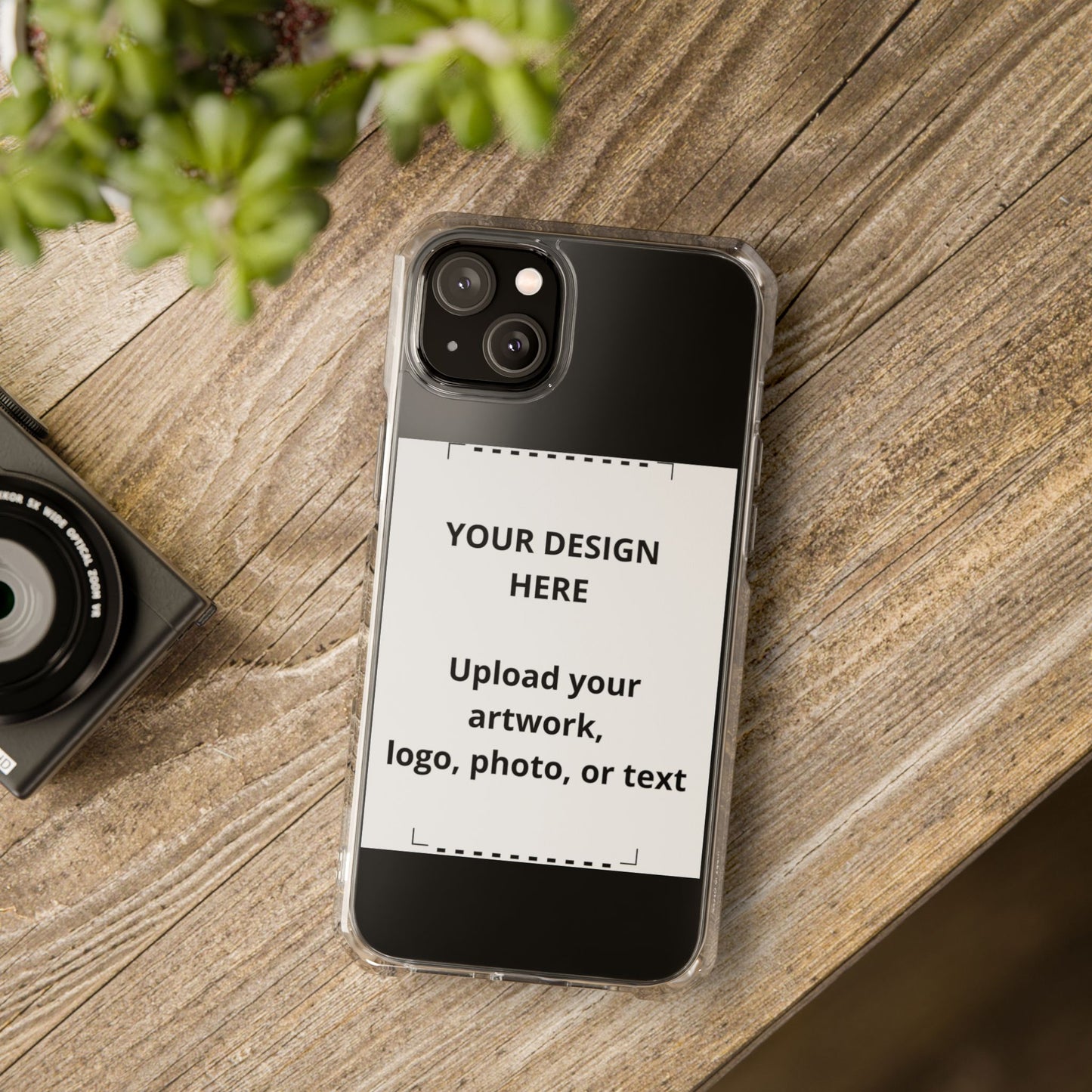 Clear Magnetic Impact Phone Case — Custom Photo or Logo Insert