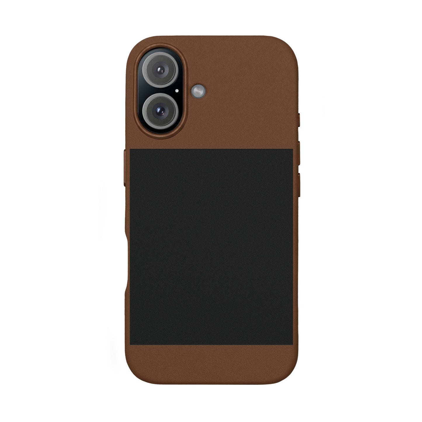 Engravable PU Leather Phone Case — Custom Minimalist Protective Cover