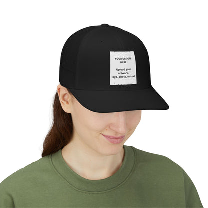Custom Trucker Snapback Cap — Personalized Mesh Baseball Hat