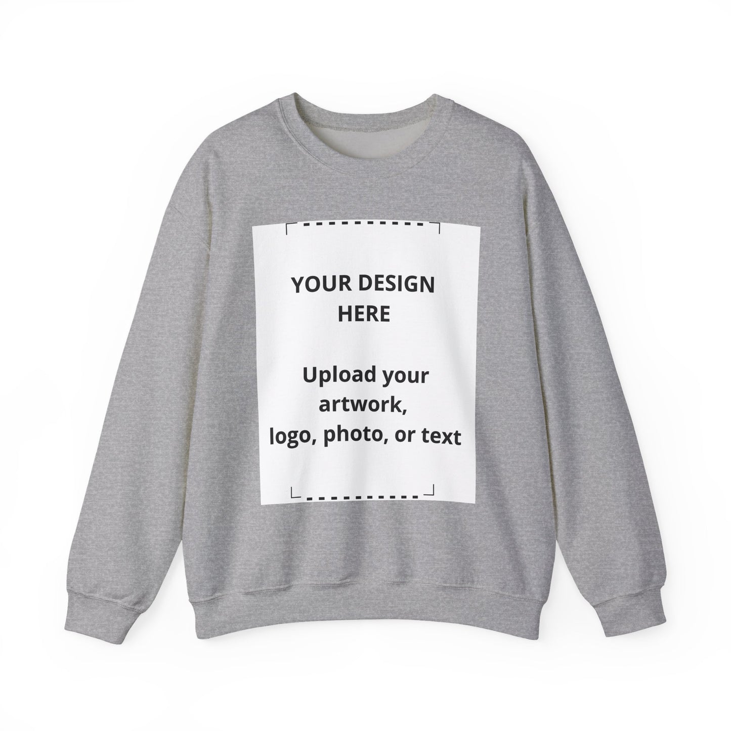 Crewneck Sweatshirt — Customizable Blank Design Template