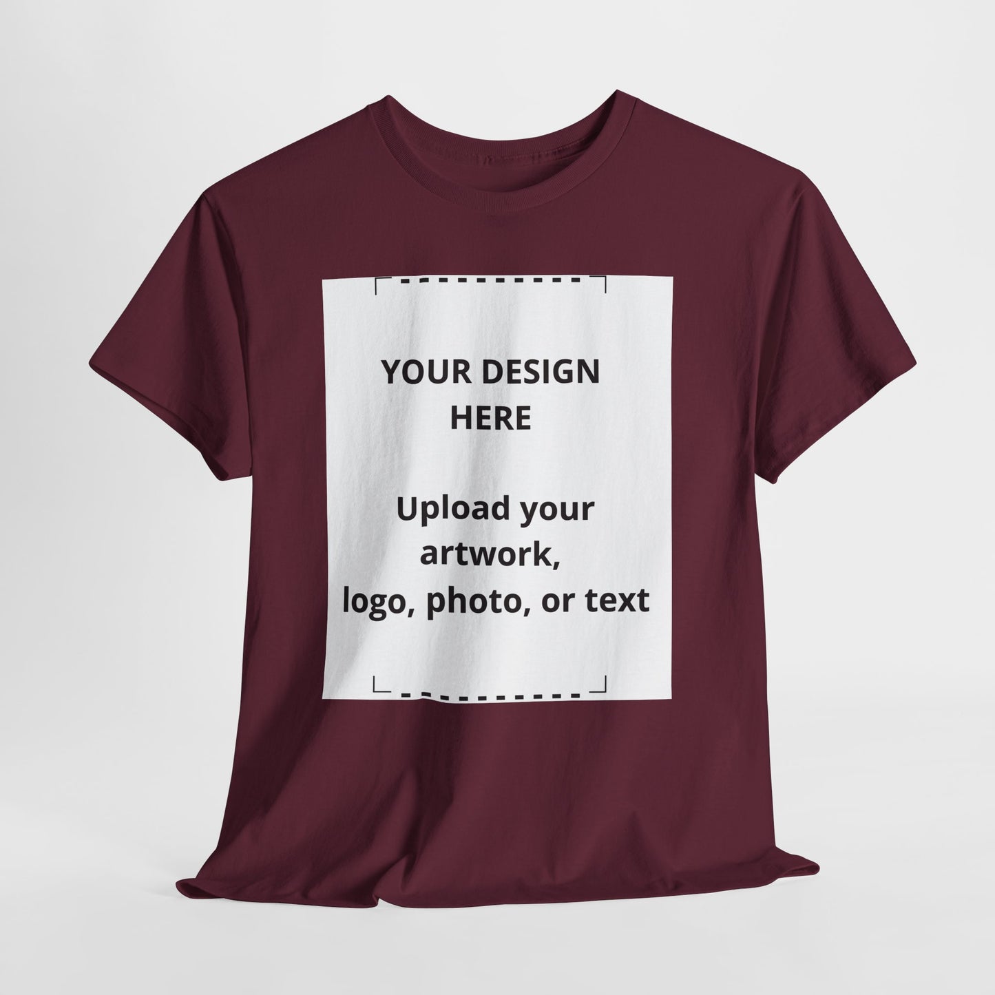 Customizable White T‑Shirt — Upload Your Design, Photo or Logo