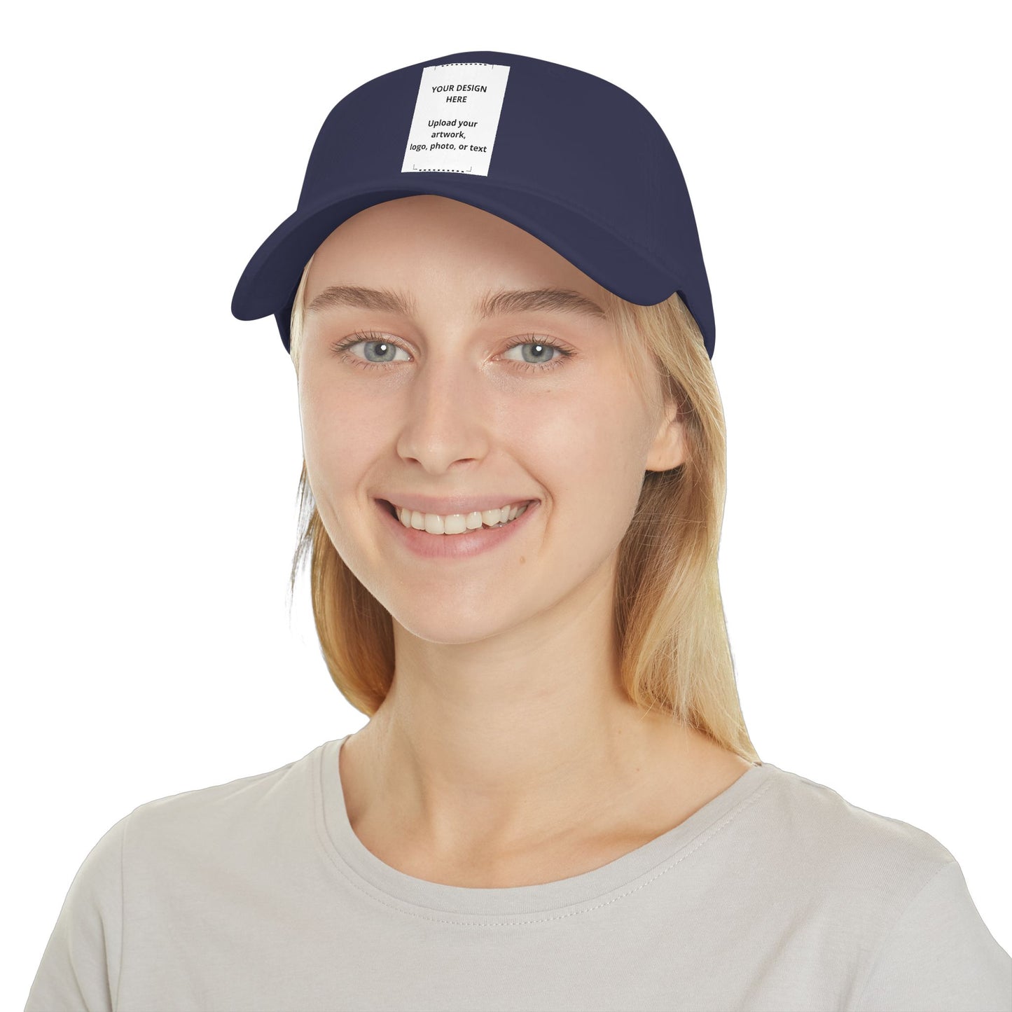 Custom Low Profile Baseball Cap — Personalized Embroidered Patch Hat