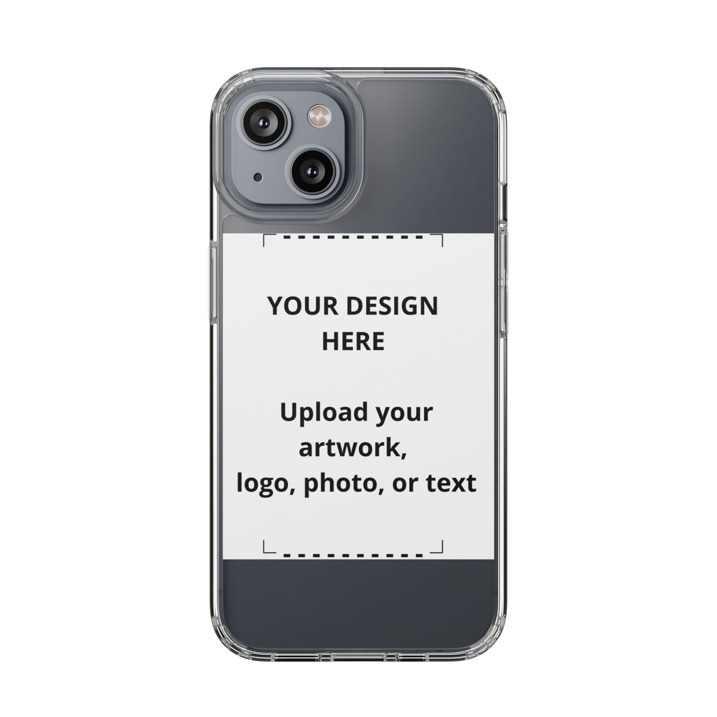 Custom Clear Phone Case — Personalized Photo, Logo & Text iPhone Case