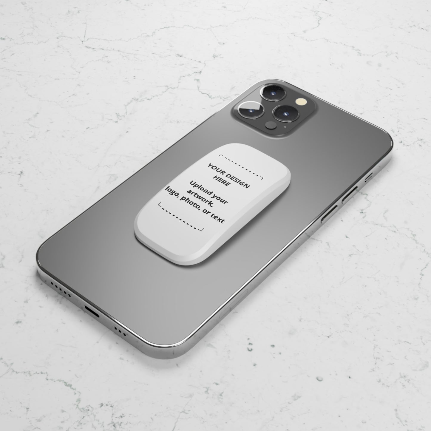 Custom Phone Grip — Click-On Phone Stand & Grip (Upload Your Design)