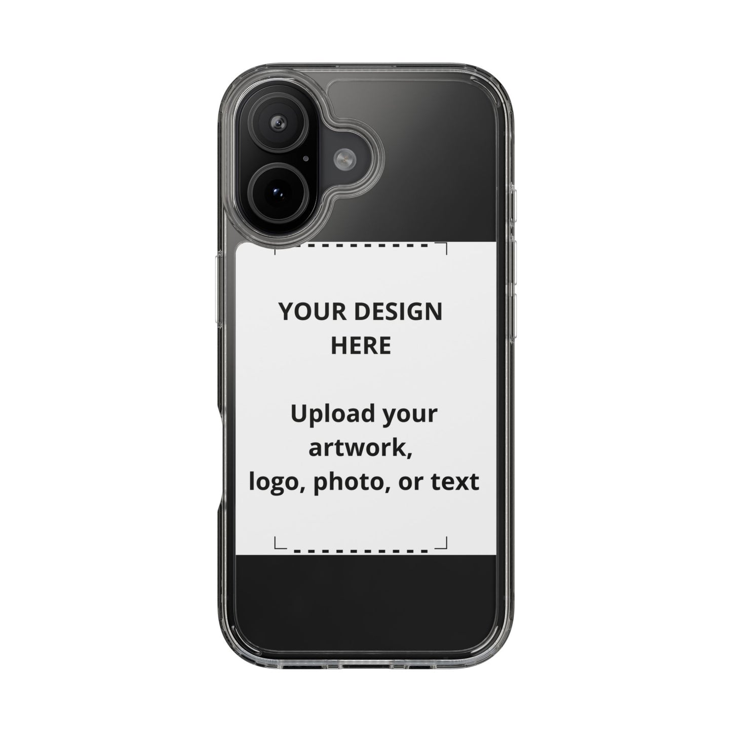 Custom Clear Phone Case — Personalized Photo, Logo & Text iPhone Case