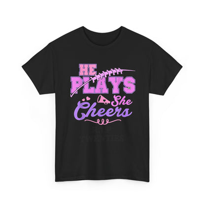 R.I.P. Twenties Tee - She Plays, She Cheers Pink Football Shirt