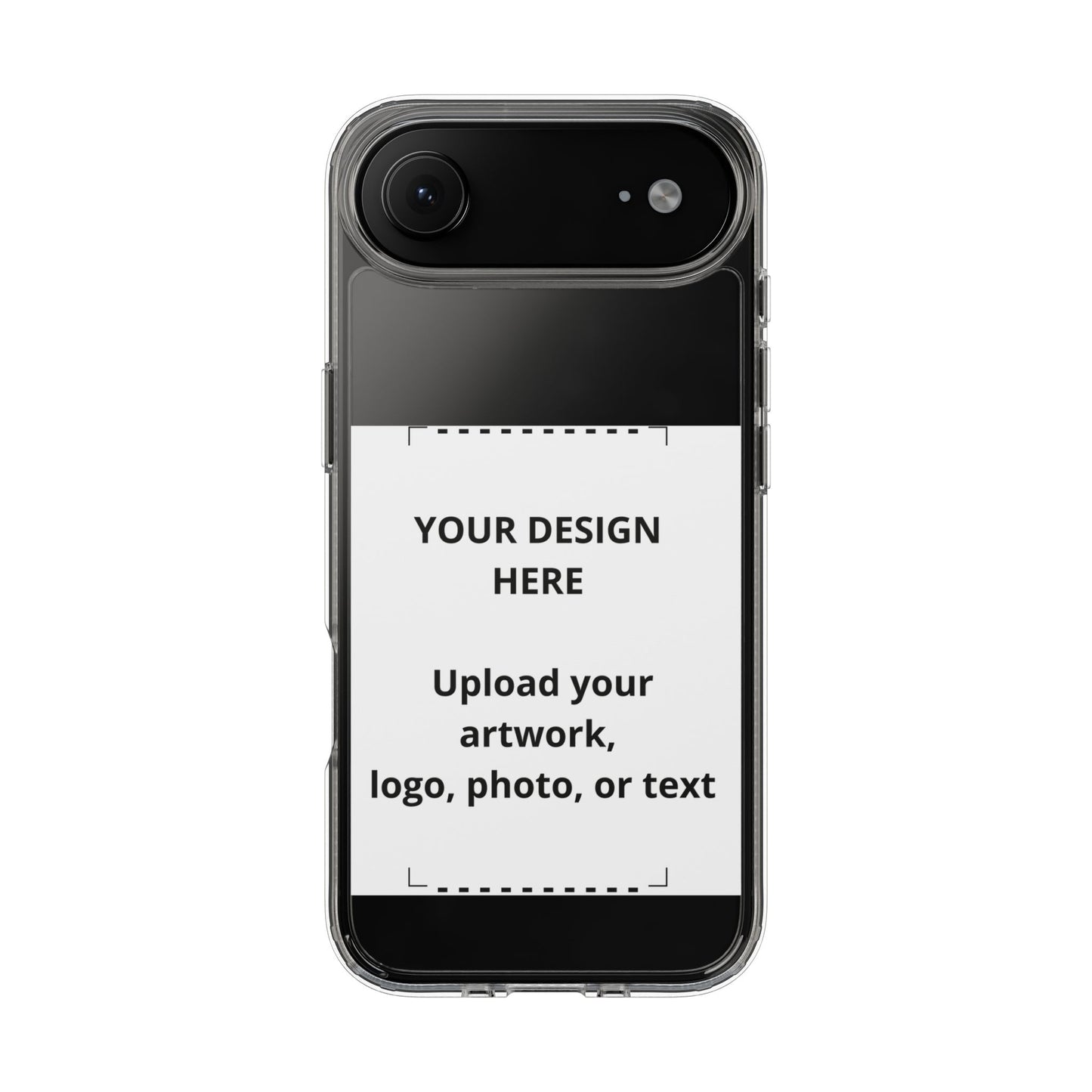 Custom Clear Phone Case — Personalized Photo, Logo & Text iPhone Case