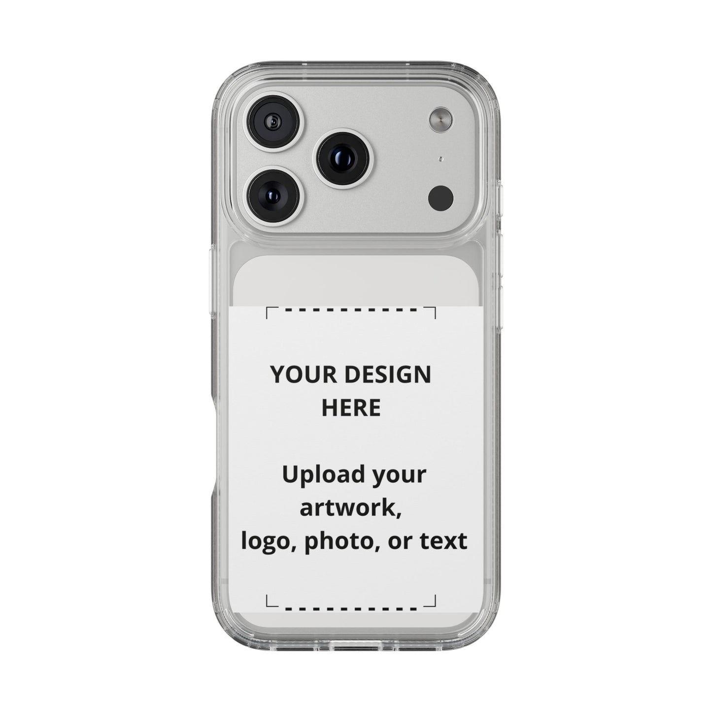 Custom Clear Phone Case — Personalized Photo, Logo & Text iPhone Case