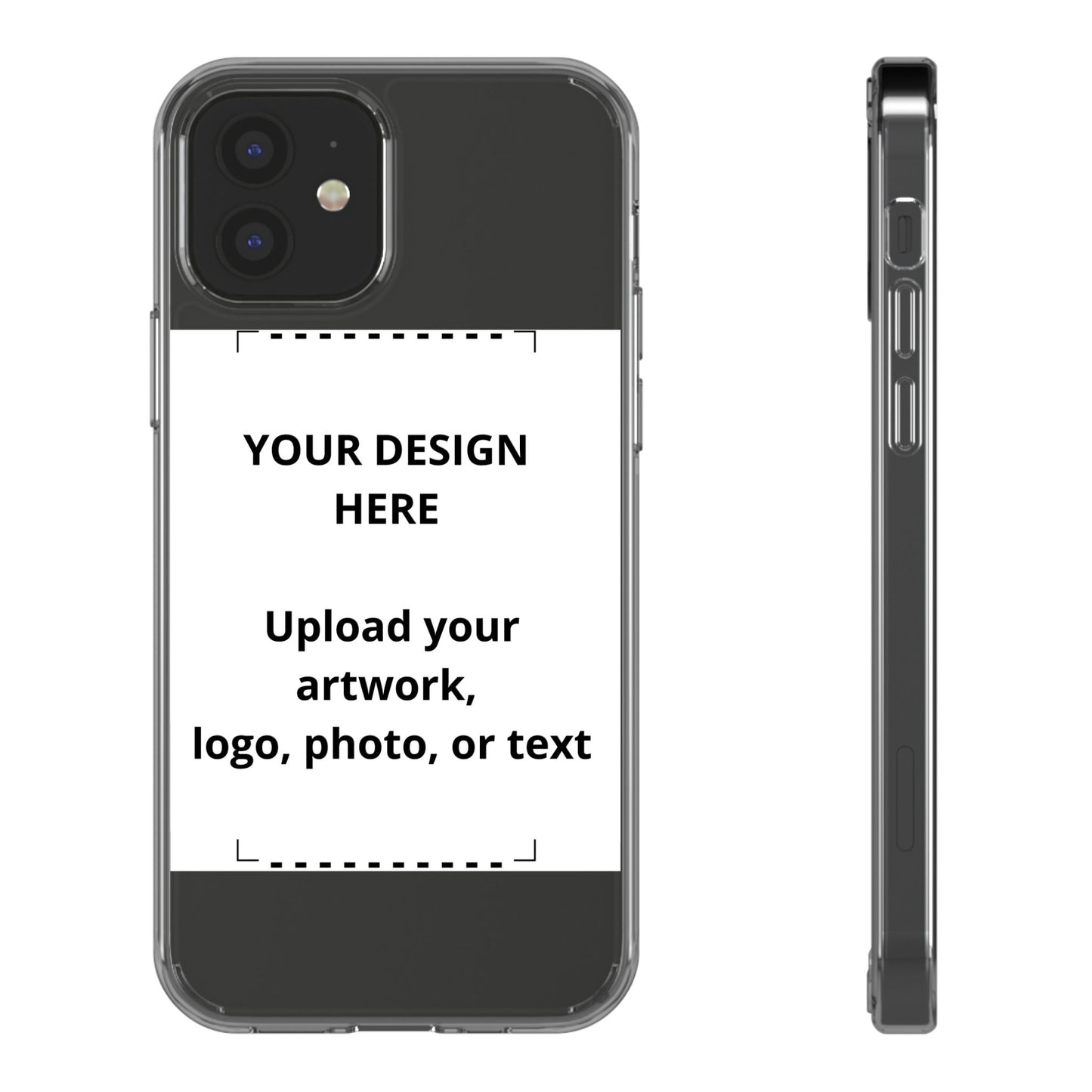 Custom Clear Phone Case — Personalized Photo, Logo & Text iPhone Case