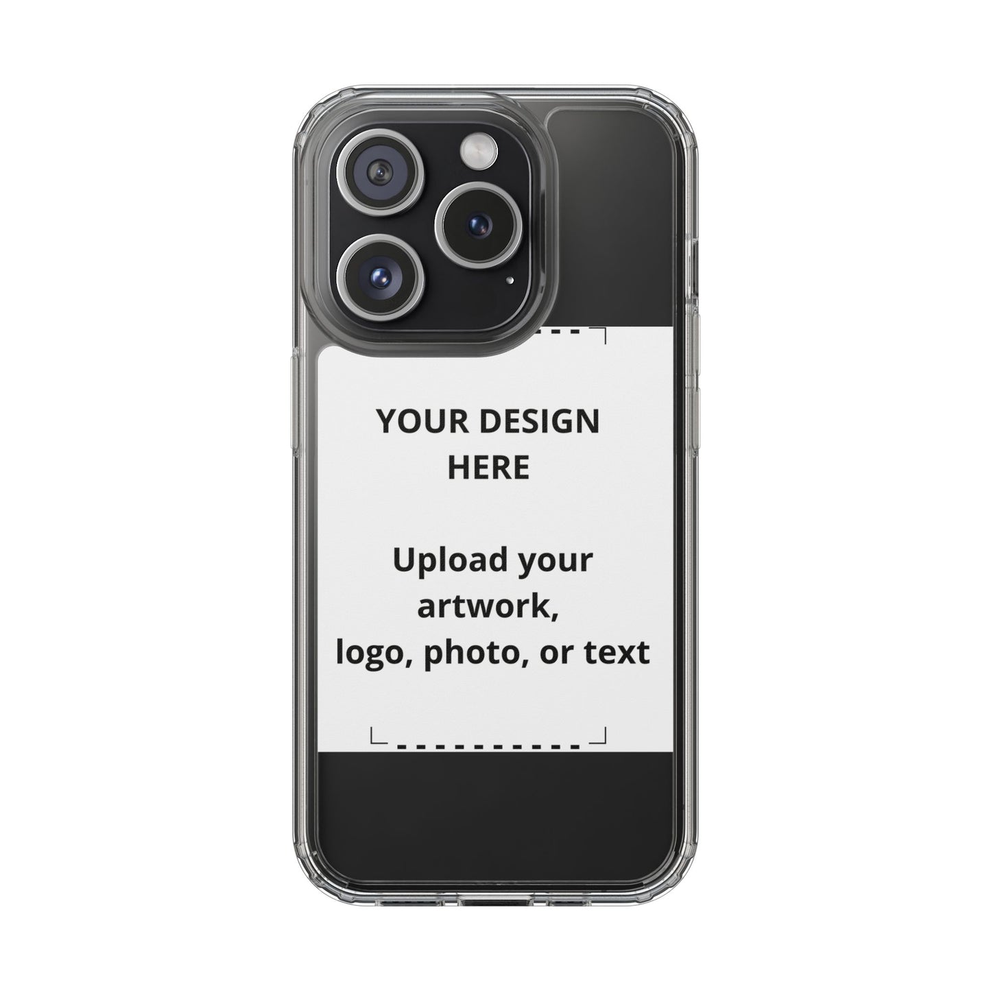Custom Clear Phone Case — Personalized Photo, Logo & Text iPhone Case