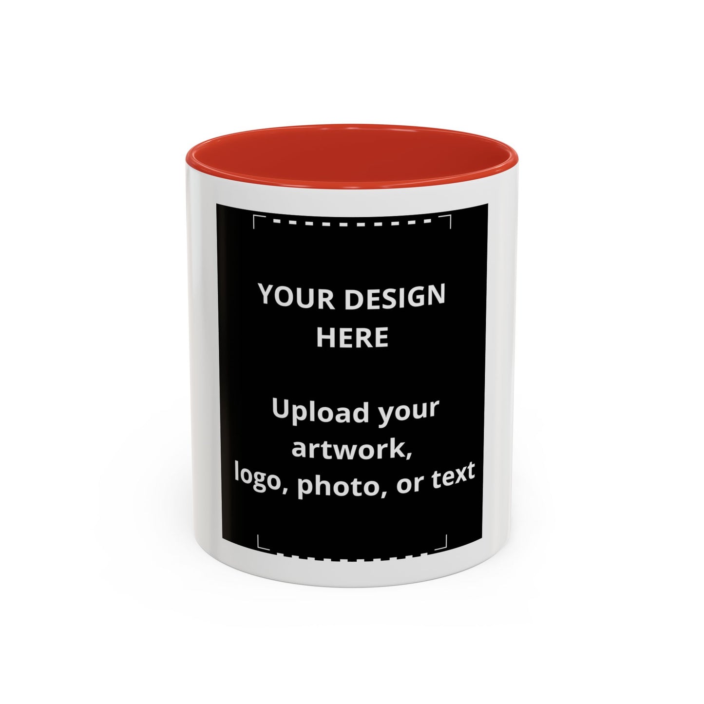 Custom Accent Coffee Mug — Personalized Photo & Logo Coffee Cup (11oz/15oz)