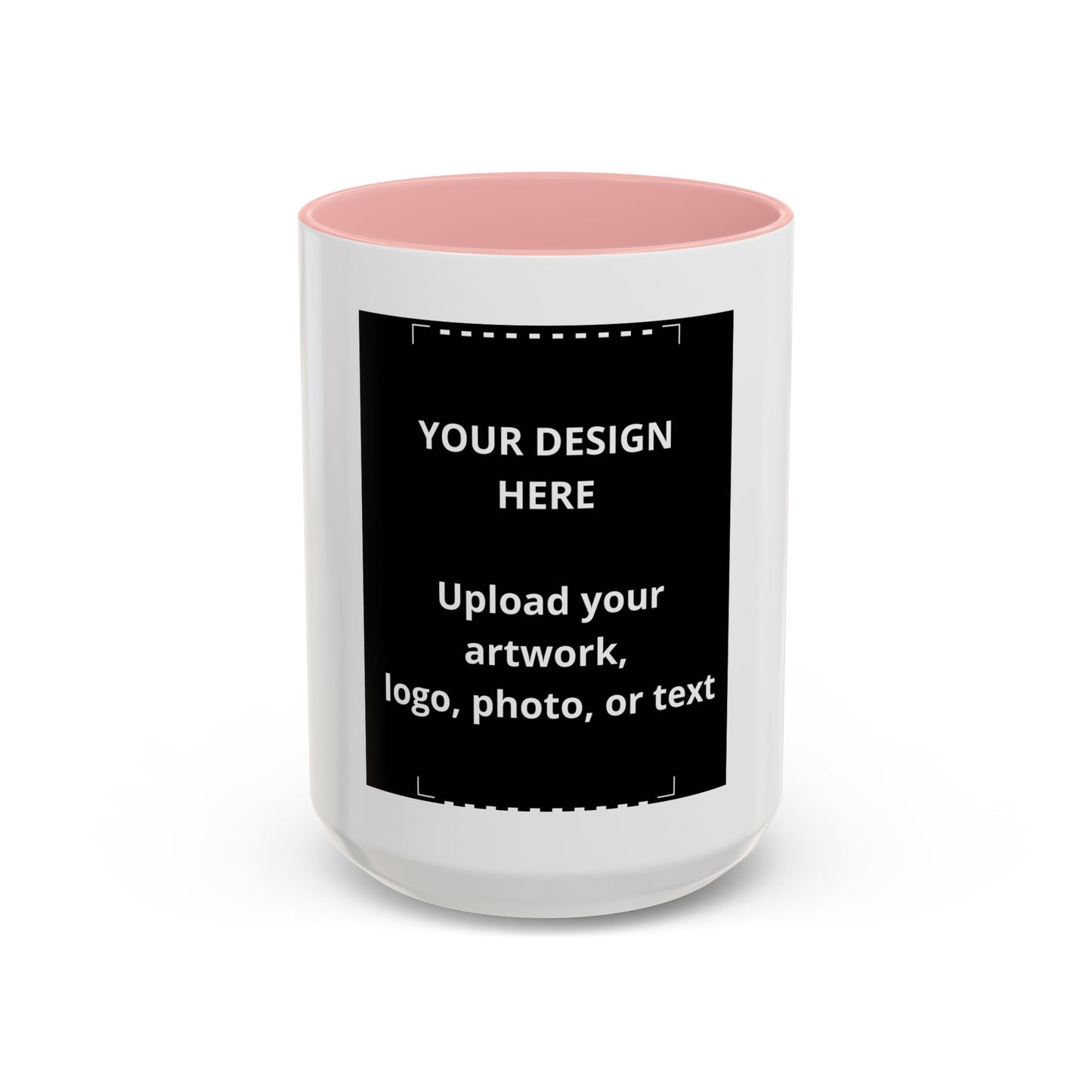Custom Accent Coffee Mug — Personalized Photo & Logo Coffee Cup (11oz/15oz)