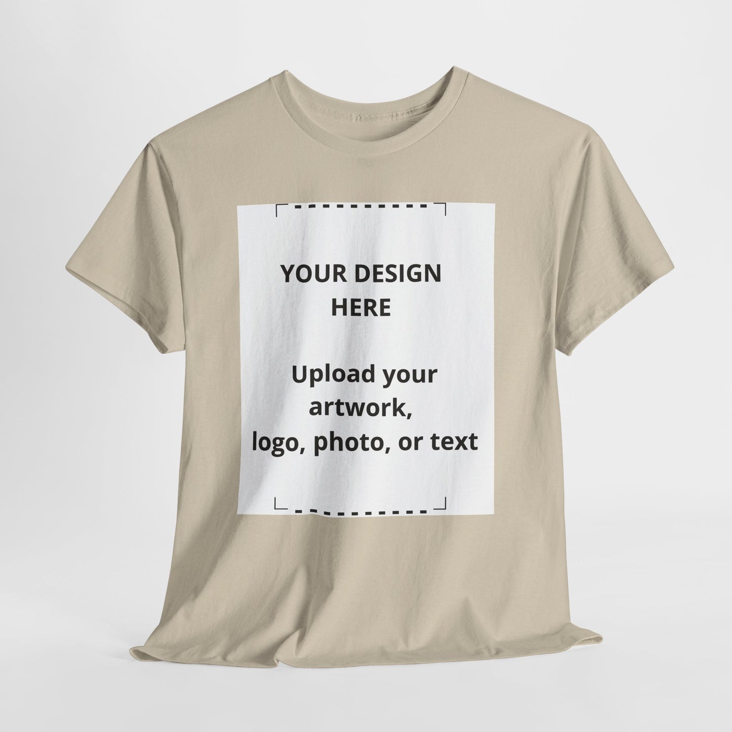 Customizable White T‑Shirt — Upload Your Design, Photo or Logo