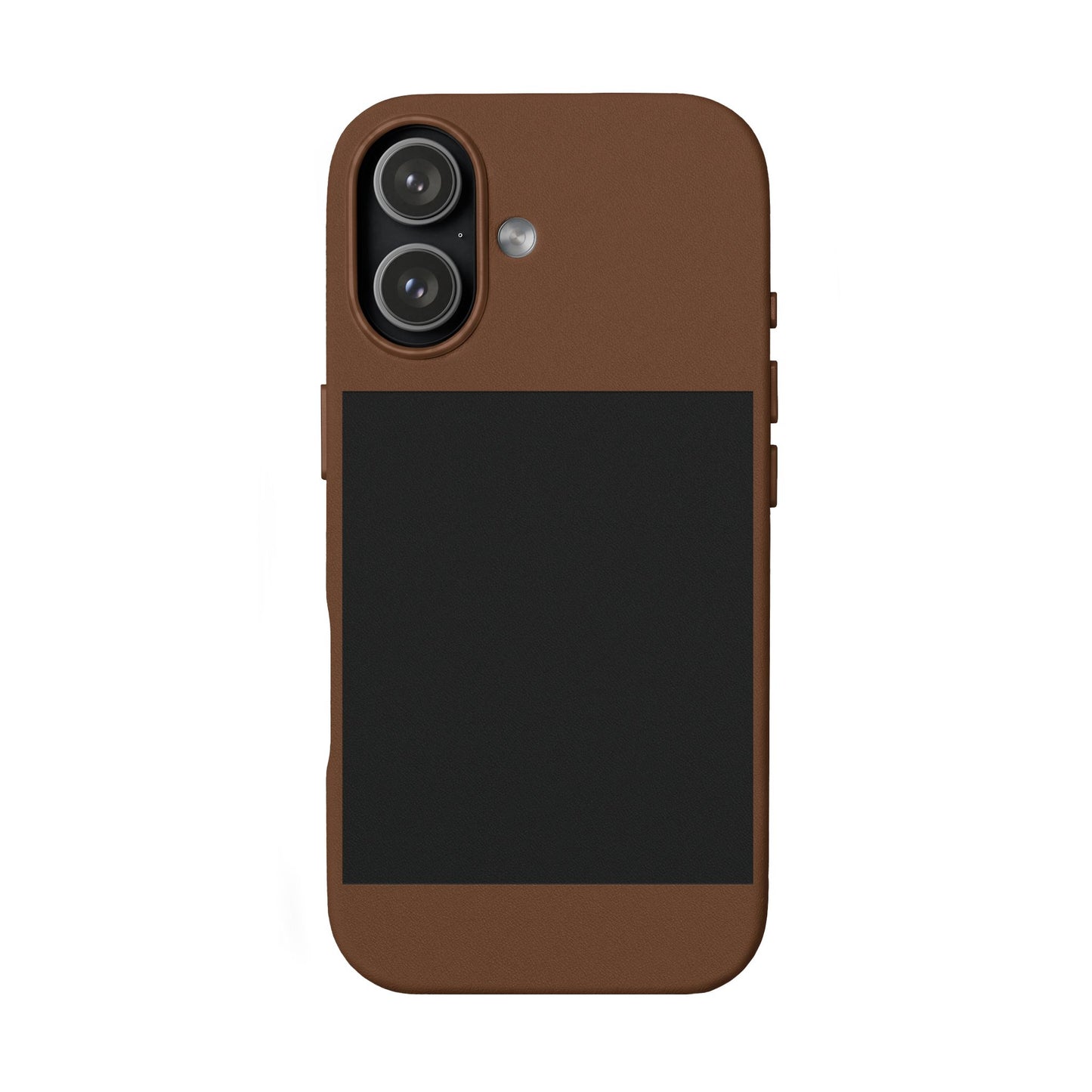 Engravable PU Leather Phone Case — Custom Minimalist Protective Cover