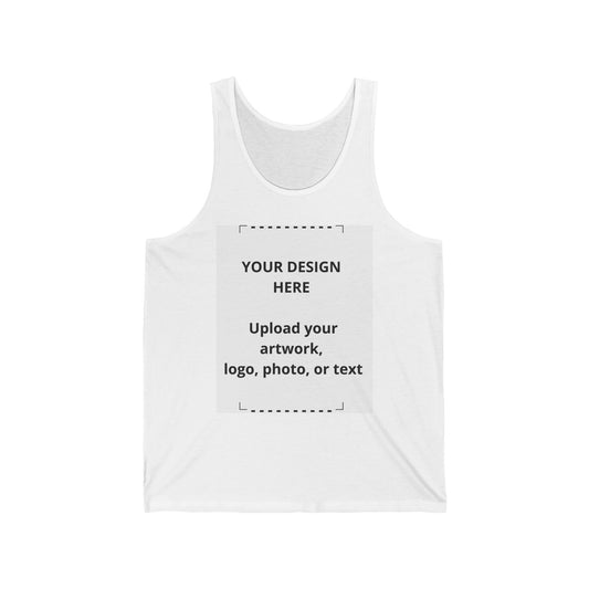 Custom Jersey Tank Top — Personalized Design Upload
