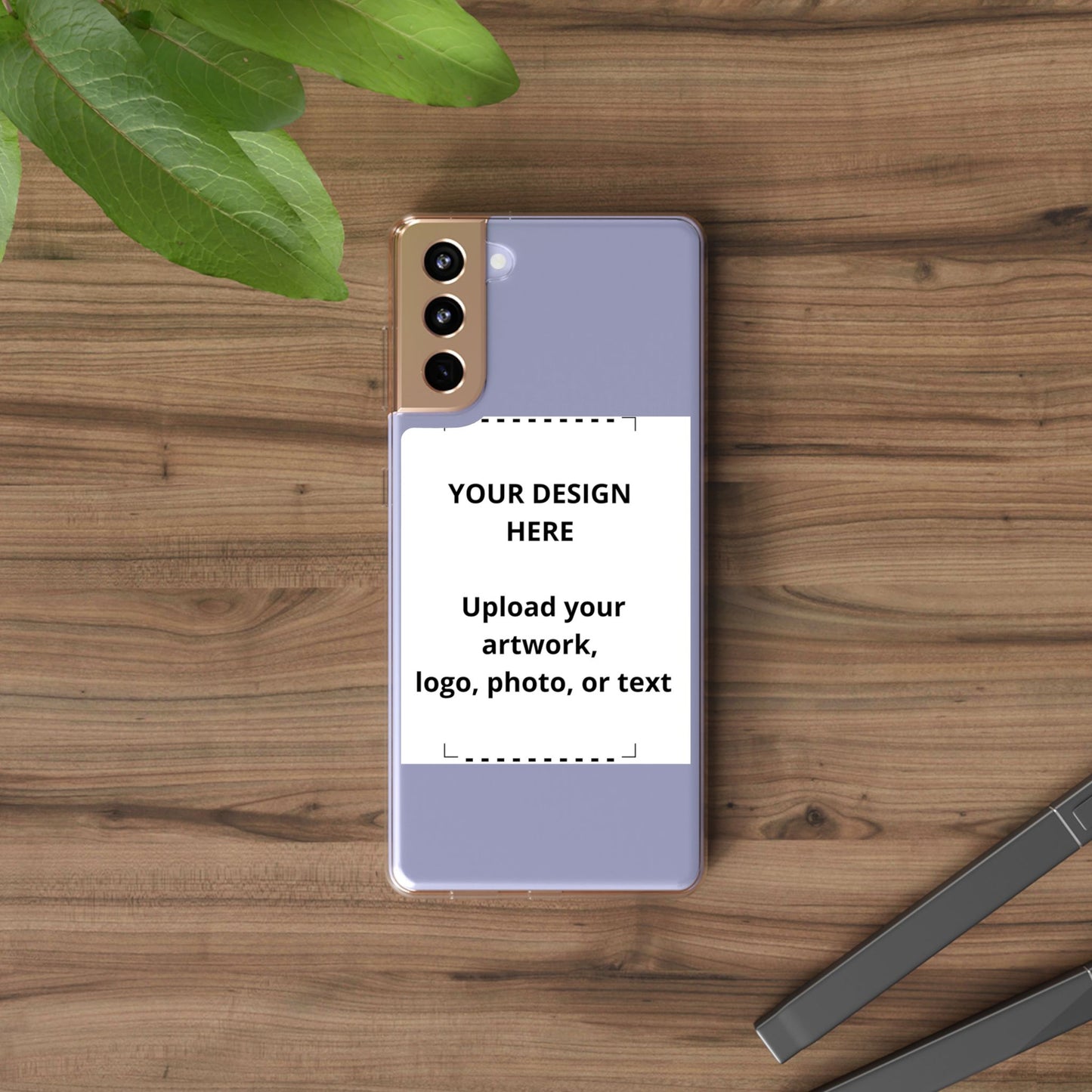 Custom Clear Phone Case — Personalized Photo, Logo & Text iPhone Case