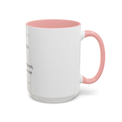 Accent Coffee Mug — Customizable Two-Tone 11/15oz Ceramic Mug