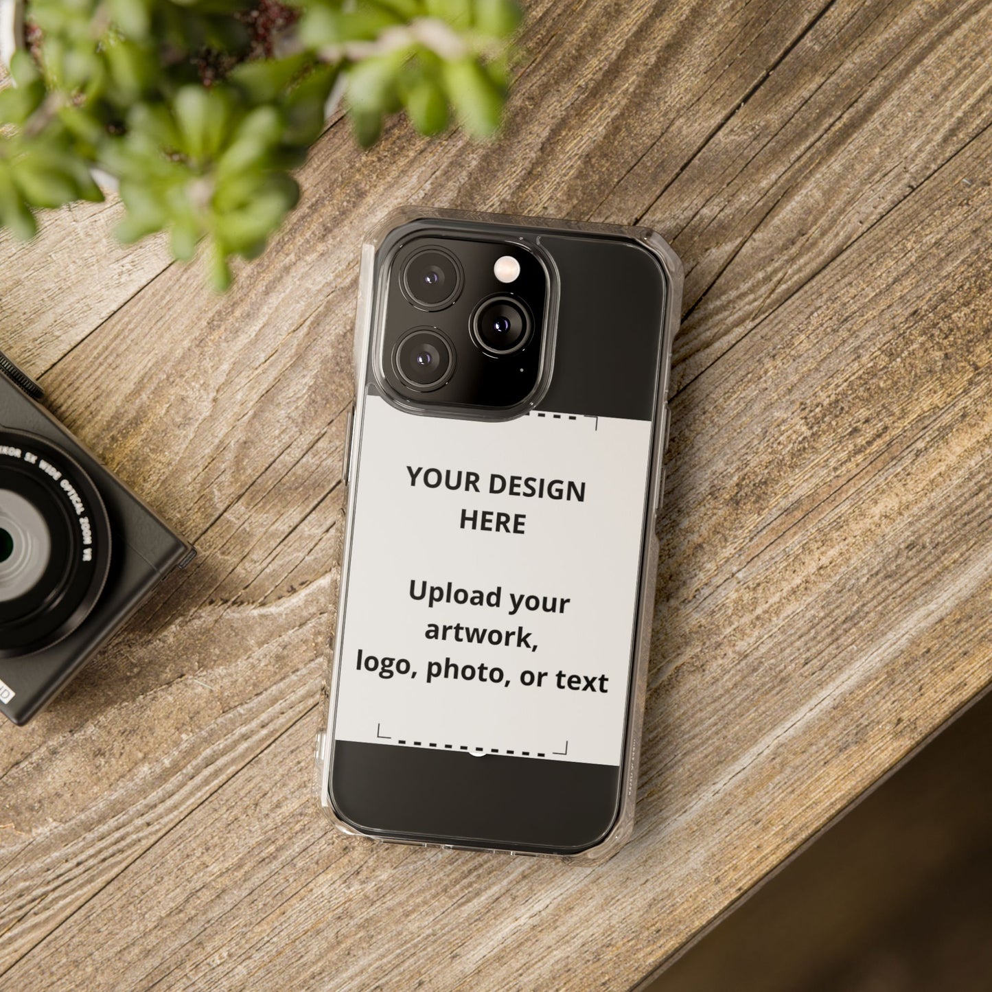 Clear Magnetic Impact Phone Case — Custom Photo or Logo Insert