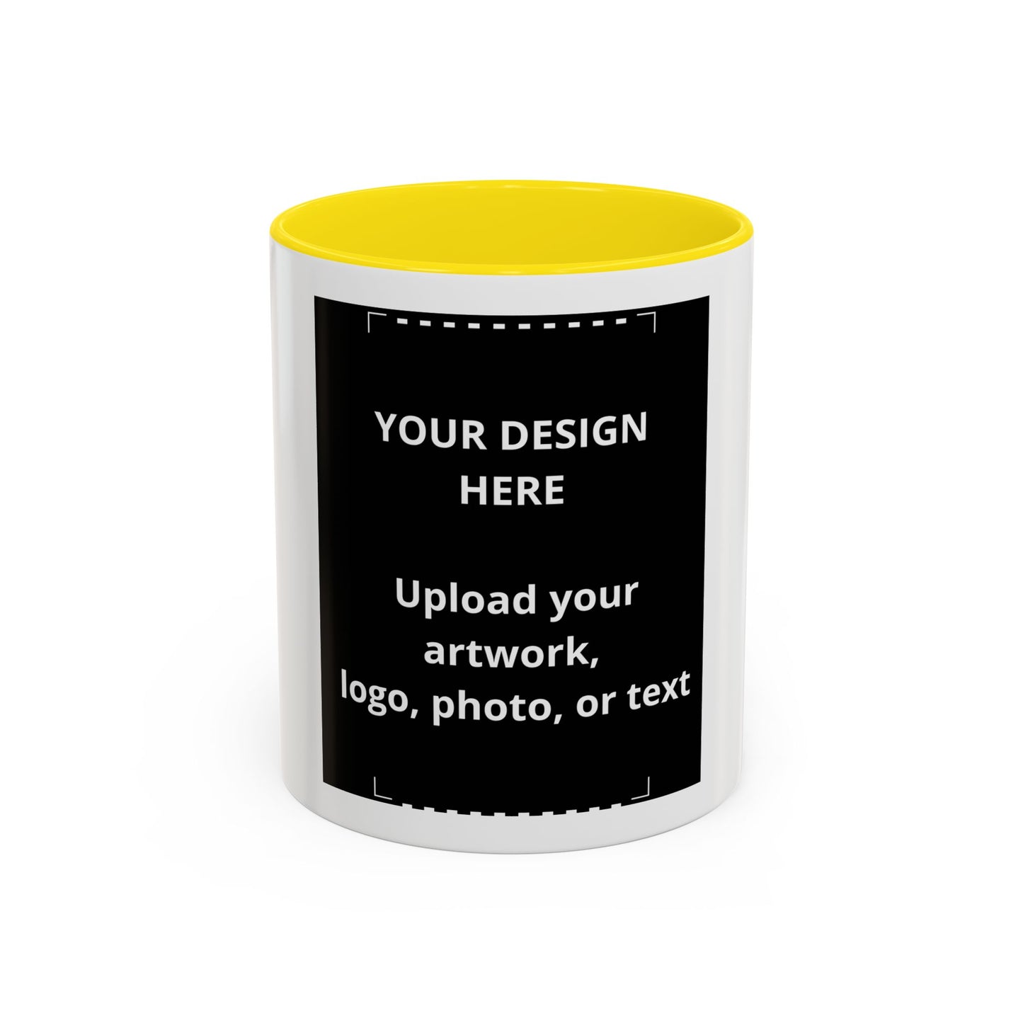 Custom Accent Coffee Mug — Personalized Photo & Logo Coffee Cup (11oz/15oz)