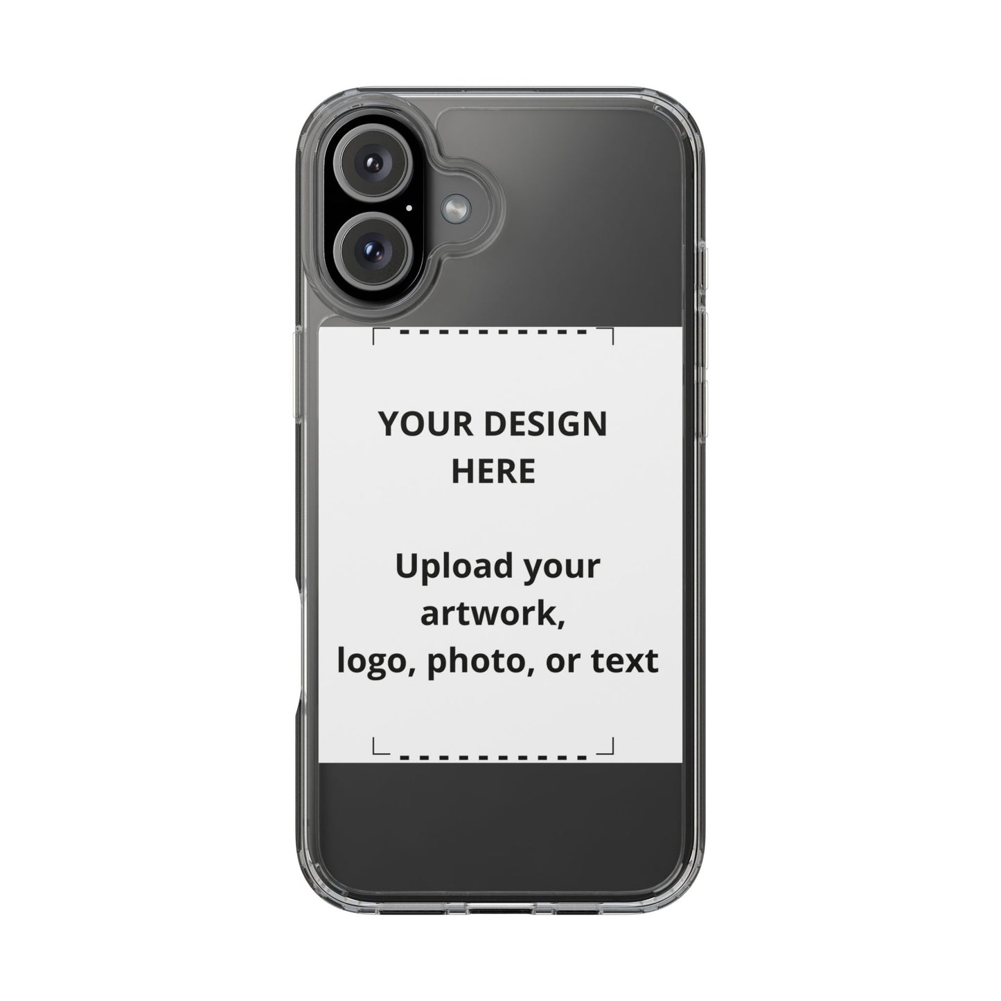 Custom Clear Phone Case — Personalized Photo, Logo & Text iPhone Case