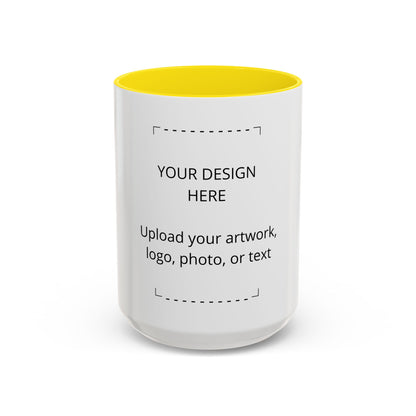 Accent Coffee Mug — Customizable Two-Tone 11/15oz Ceramic Mug