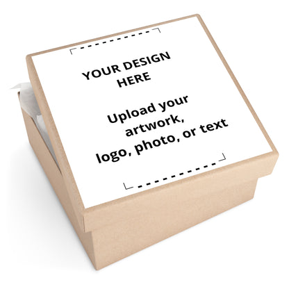 Custom Square Vinyl Stickers — Personalized Logo, Photo & Text Decals