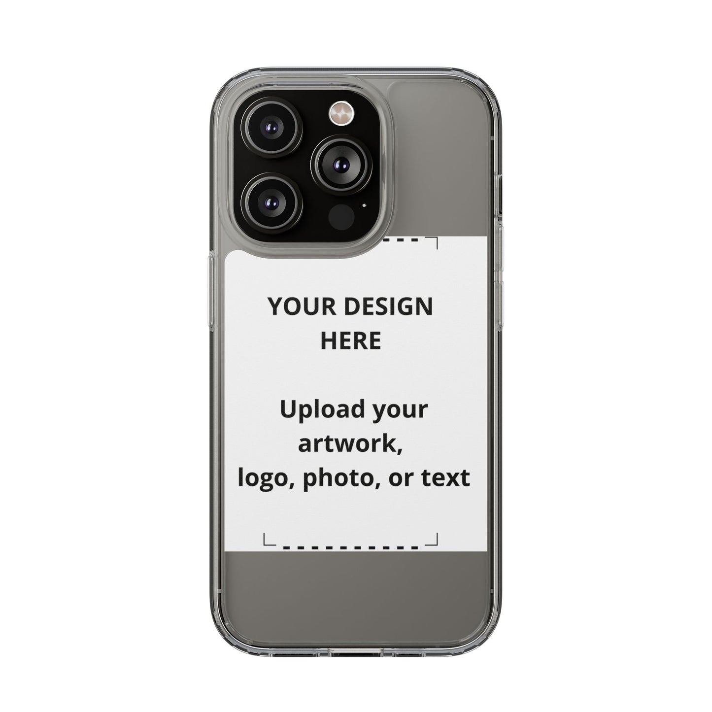 Custom Clear Phone Case — Personalized Photo, Logo & Text iPhone Case