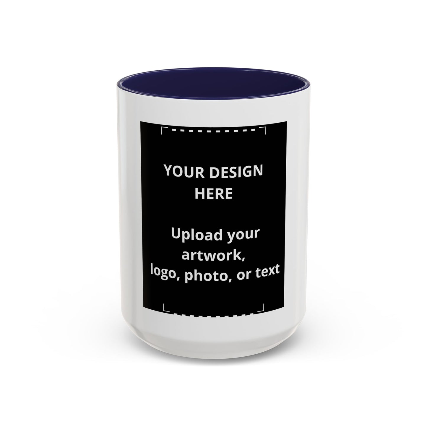 Custom Accent Coffee Mug — Personalized Photo & Logo Coffee Cup (11oz/15oz)