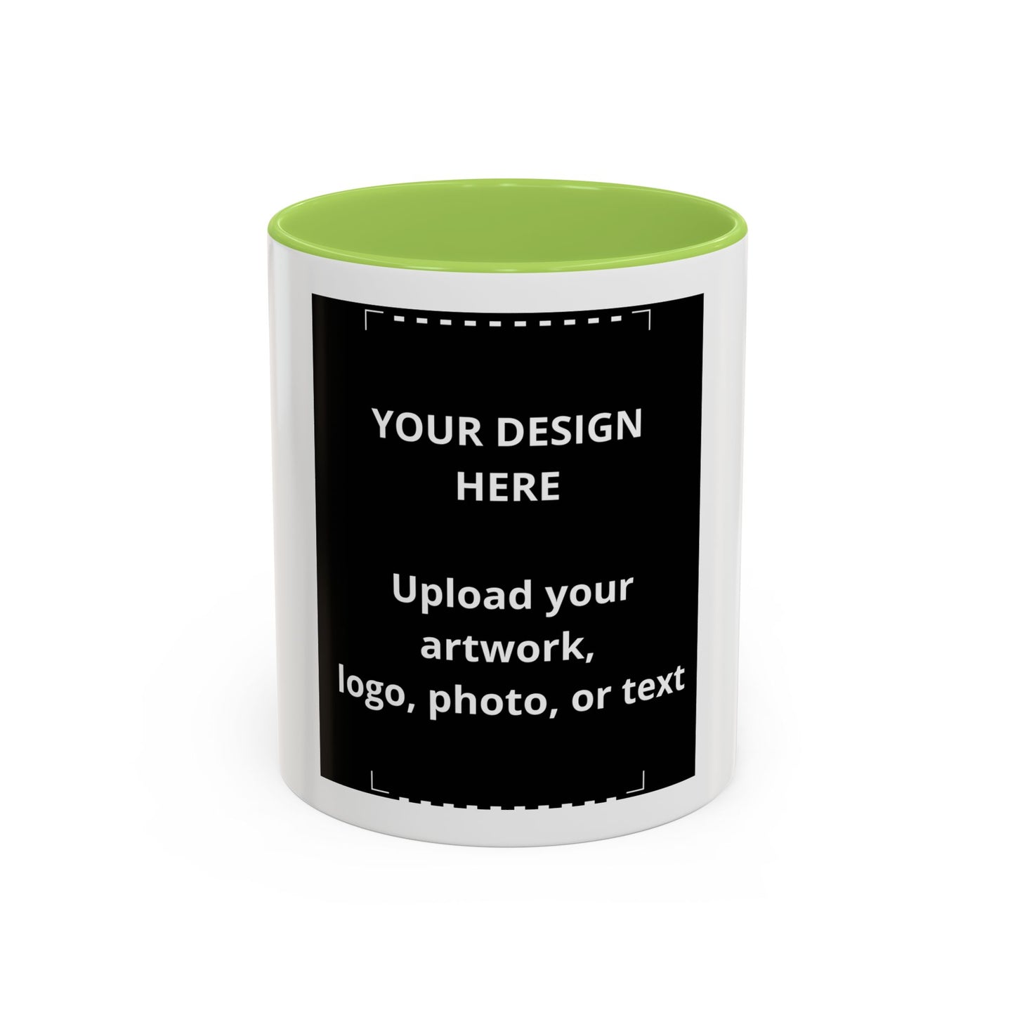 Custom Accent Coffee Mug — Personalized Photo & Logo Coffee Cup (11oz/15oz)