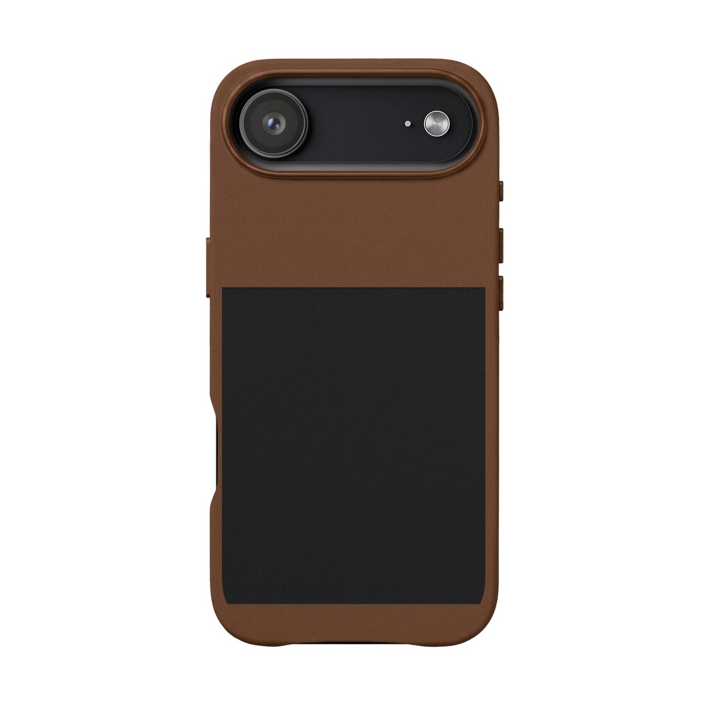 Engravable PU Leather Phone Case — Custom Minimalist Protective Cover