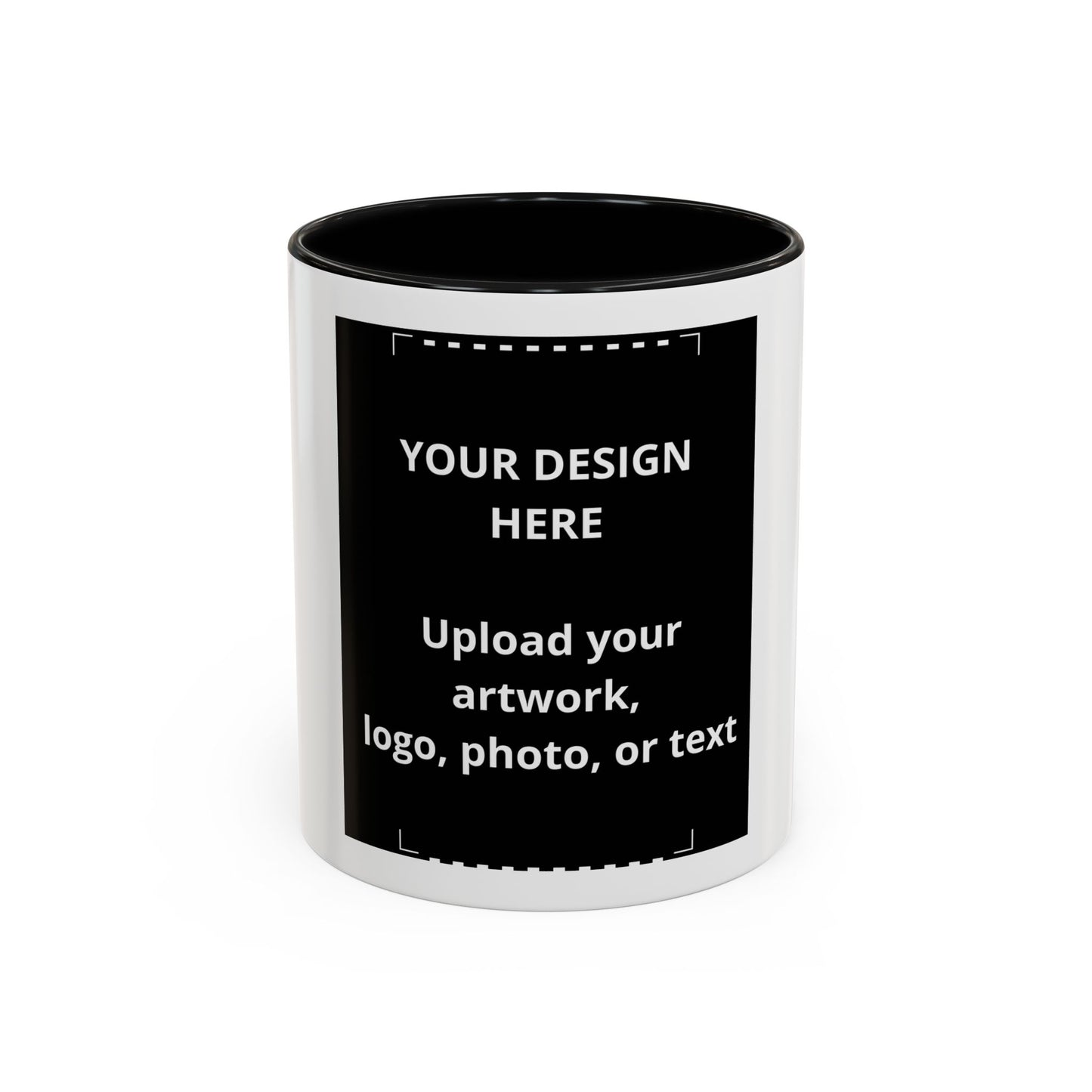 Custom Accent Coffee Mug — Personalized Photo & Logo Coffee Cup (11oz/15oz)