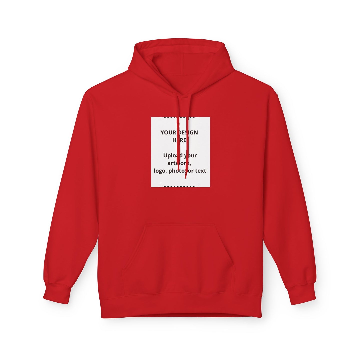 Custom Minimal Center-Print Hoodie — Personalize with Your Logo, Photo or Text