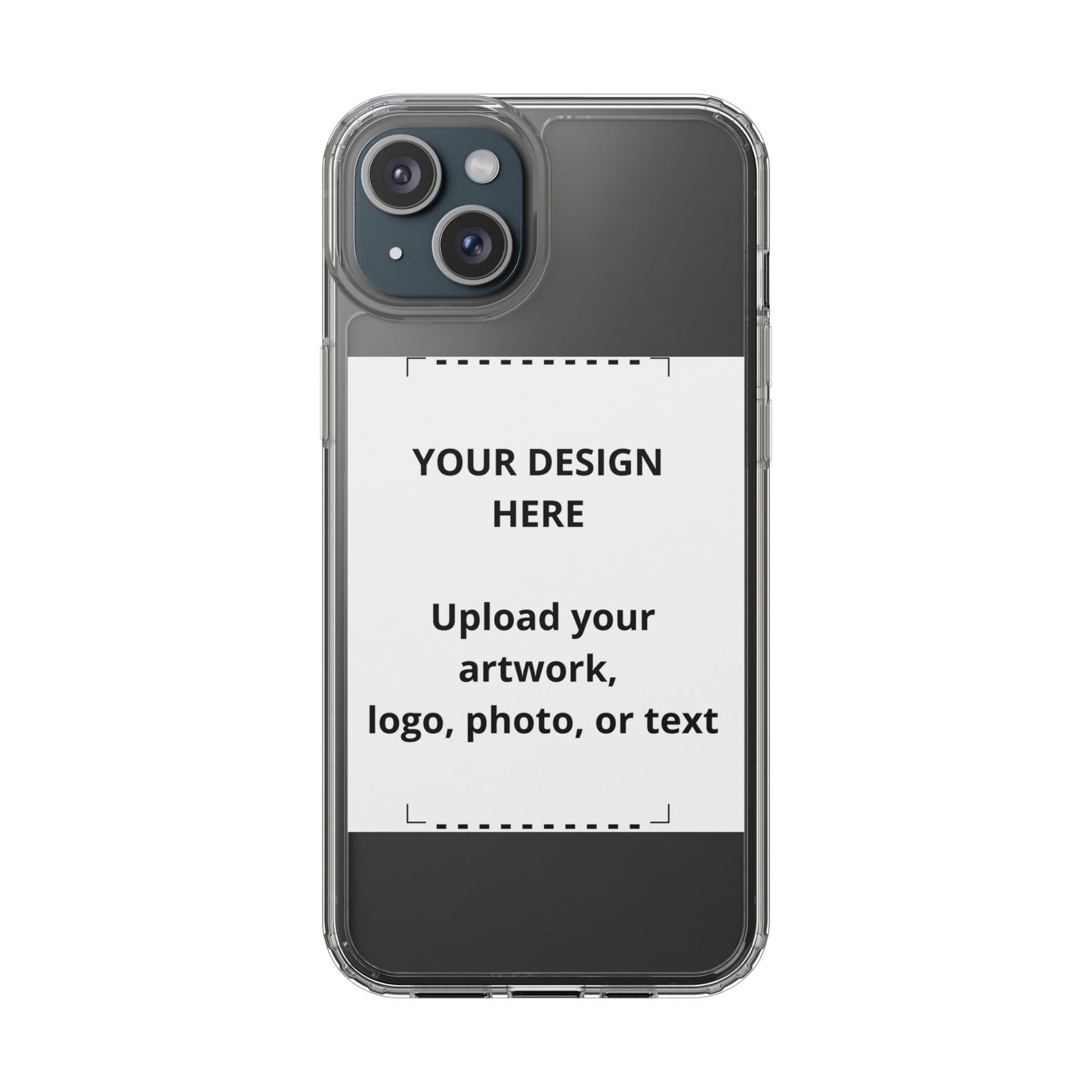 Custom Clear Phone Case — Personalized Photo, Logo & Text iPhone Case