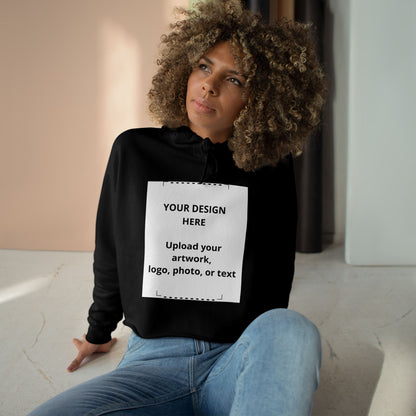 Cropped Hoodie — Custom Print Women's Crop Pullover