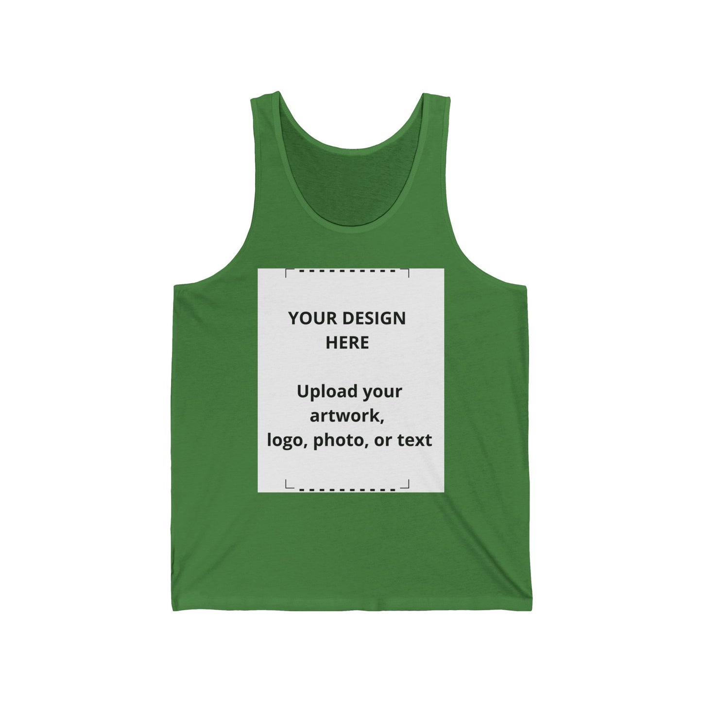 Custom Jersey Tank Top — Personalized Design Upload