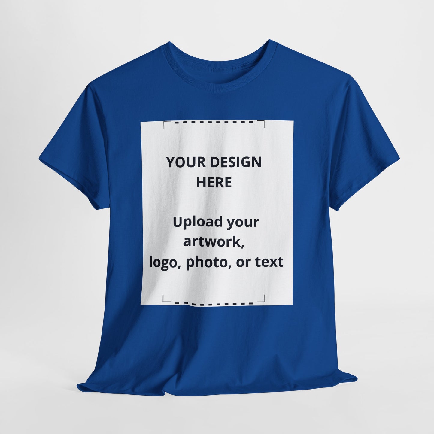 Customizable White T‑Shirt — Upload Your Design, Photo or Logo