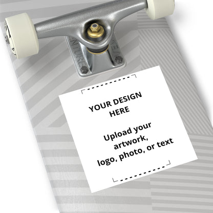 Custom Square Vinyl Stickers — Personalized Logo, Photo & Text Decals