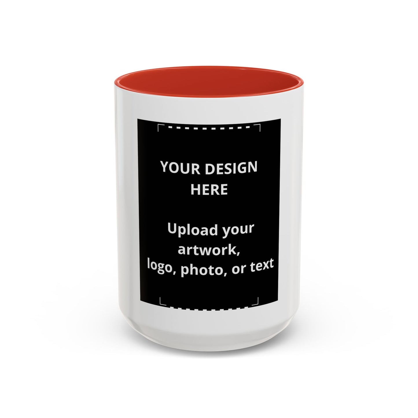 Custom Accent Coffee Mug — Personalized Photo & Logo Coffee Cup (11oz/15oz)
